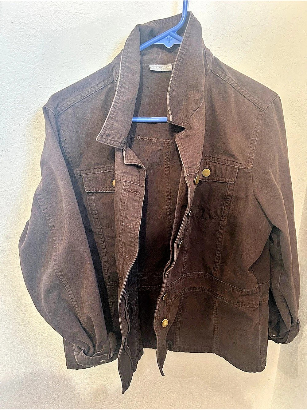 Concept Clothing Company Utility Jacket Cotton Brown size 1x Like New